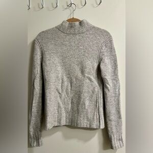 point sur | Women's Heather Gray Turtleneck Sweater